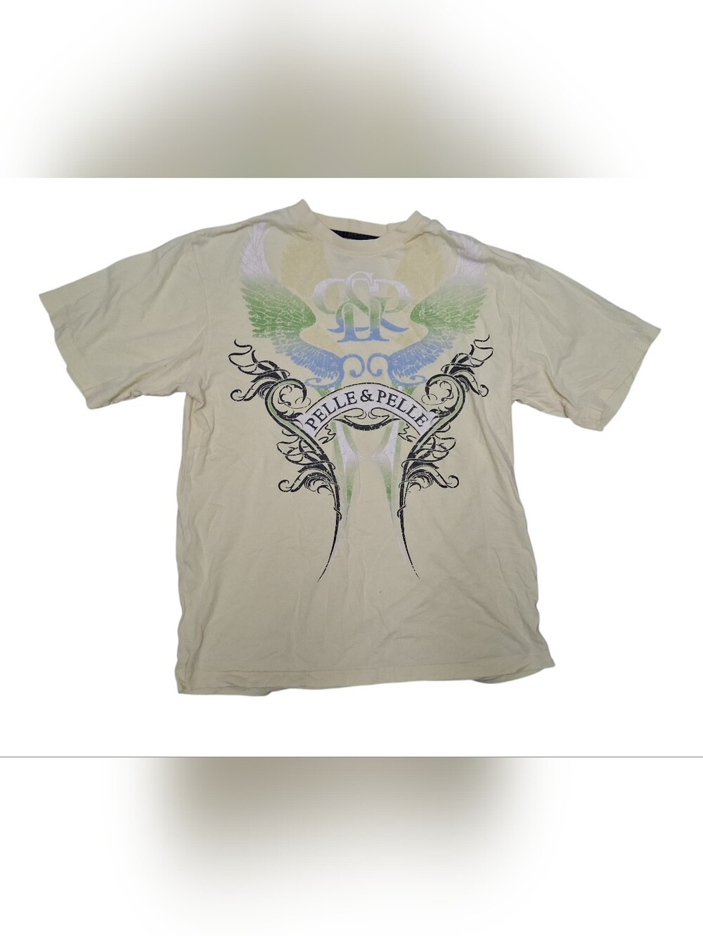 ✨️3 For $15✨️Pelle Pelle Vintage Y2K Graphic Tee GUC Size M